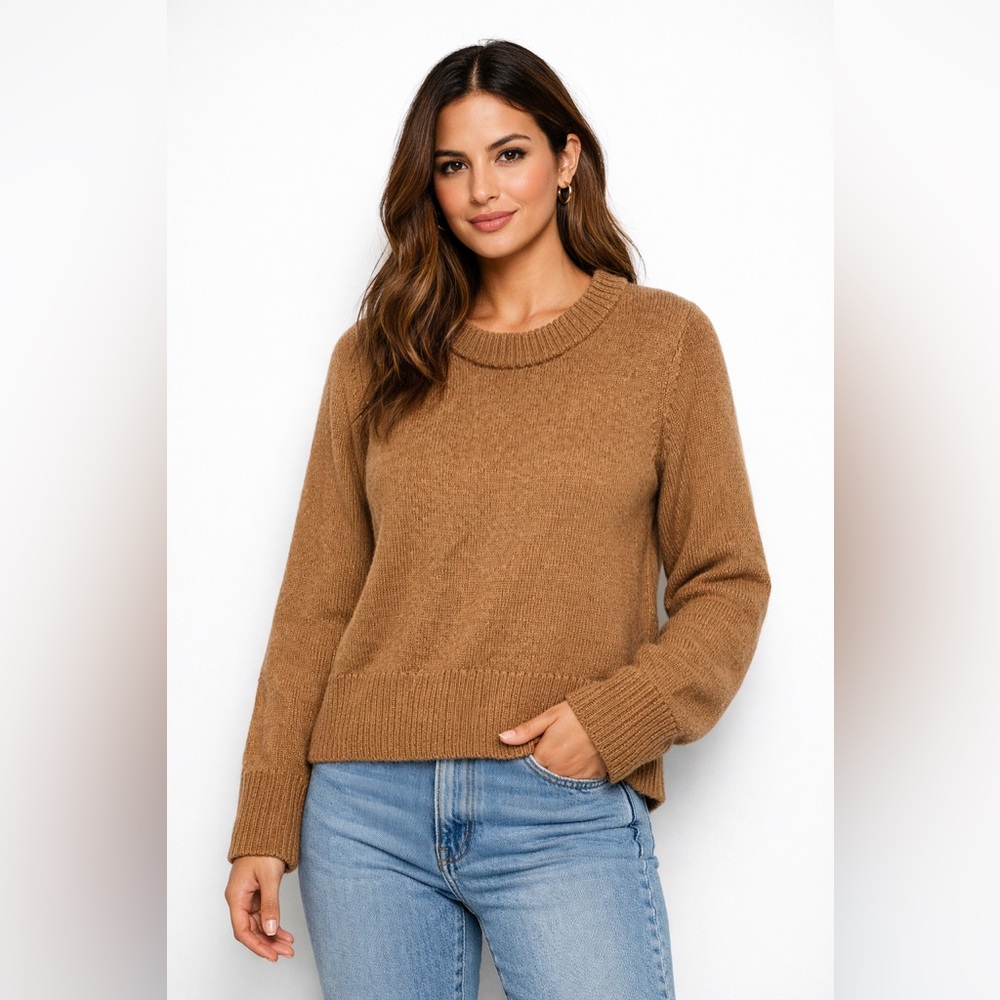 ✨H by Halston Merino Wool Crewneck Pullover Sweater Size S